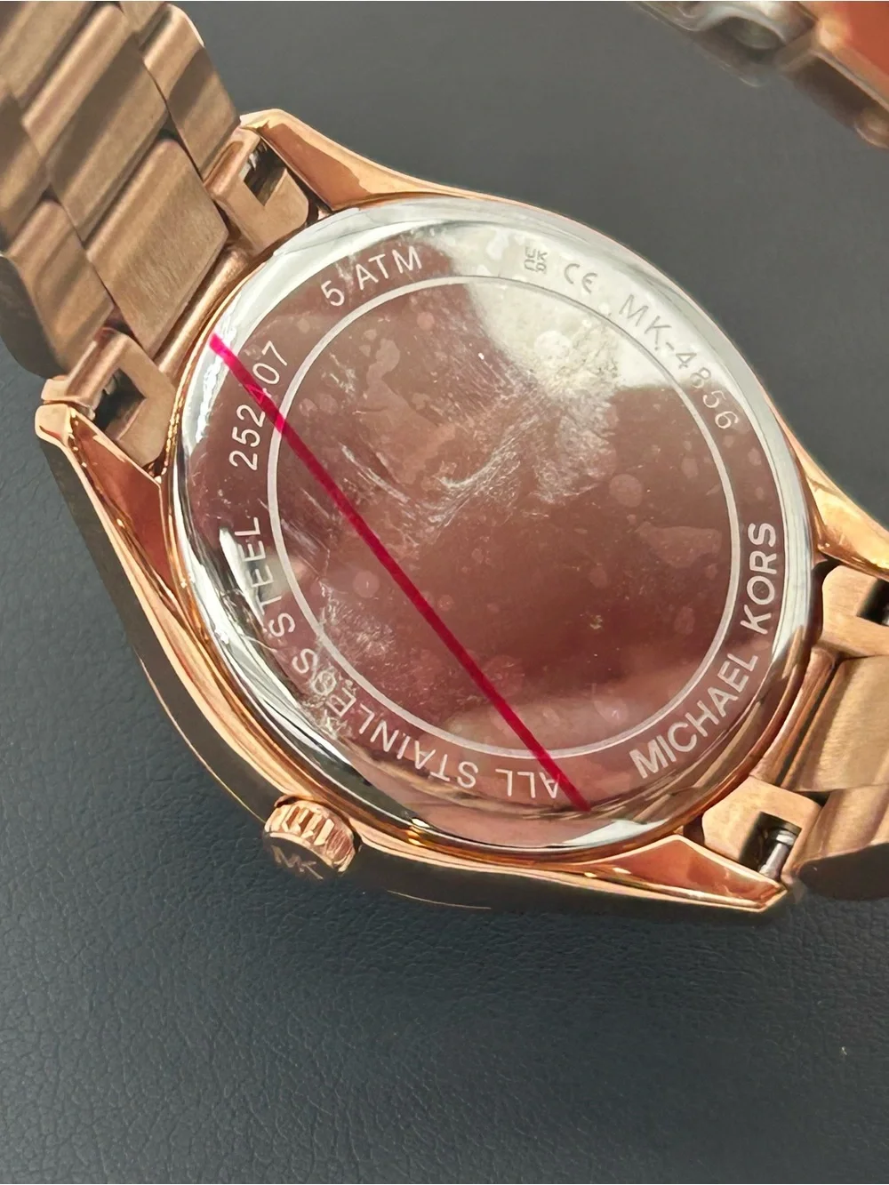 Michael Kors Rose Gold and White Crystal Accent Women's Watch